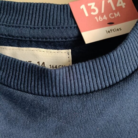 13/14 yrs.🎄Disney Mikey & Minnie Mouse Christmas Navy Dress - Picture 6 of 7